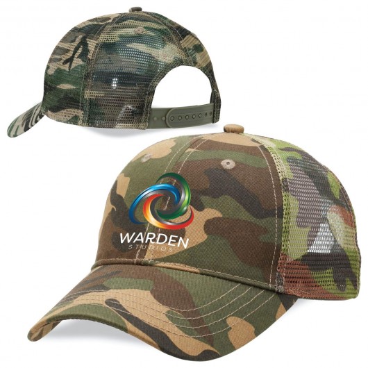 Promotional Camo Trucker Caps